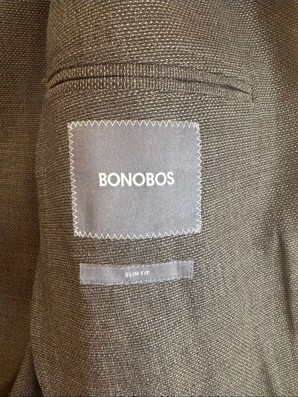 Bonobos VBC Jetsetter Unconstructed Italian Wool Blazer Slim Fit Men’s 38S